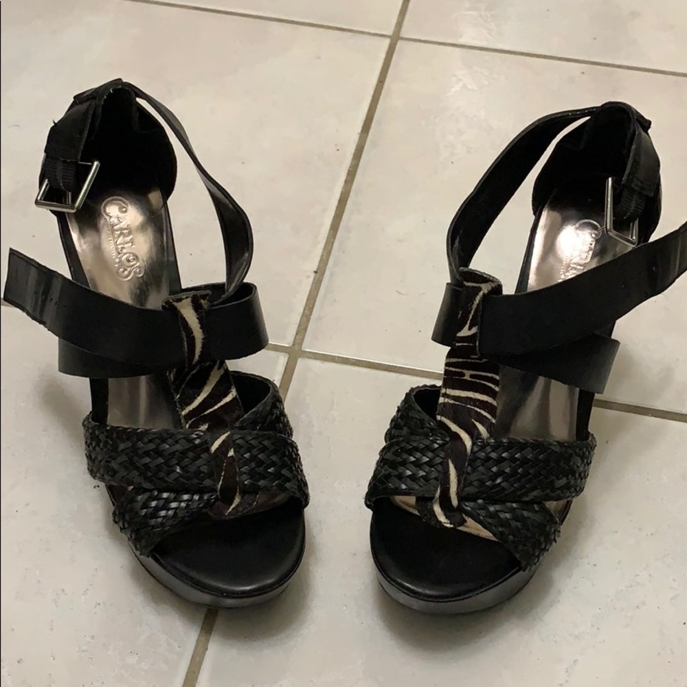 Super cute and comfy Carlos Santana wedges